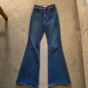 Abercrombie ultra high rise flare